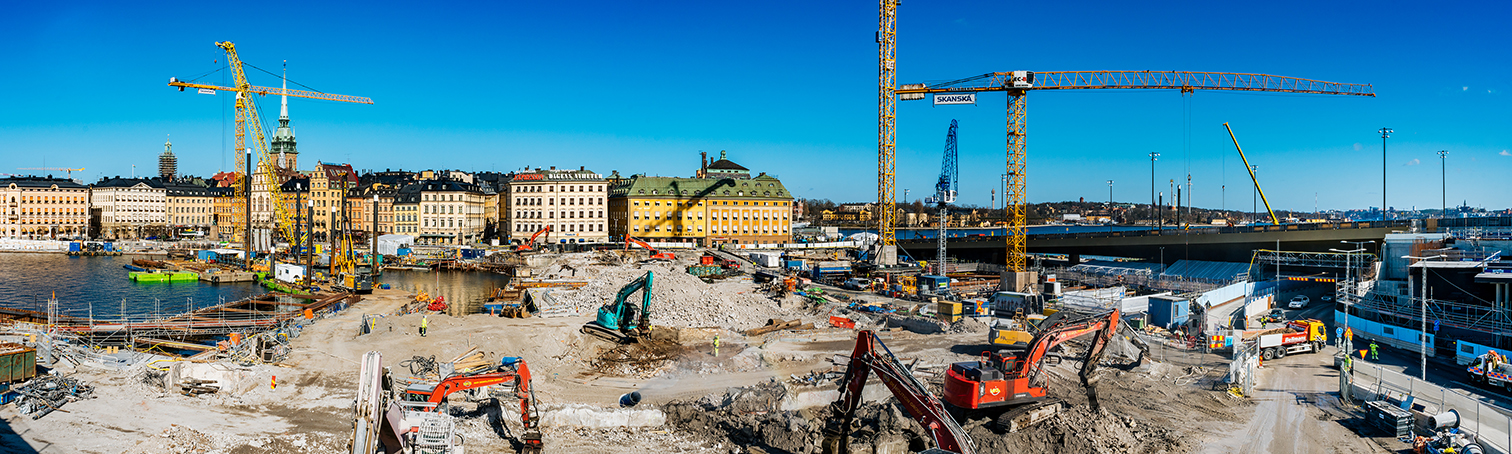 Knusning som del af den samlede nedrivningsproces